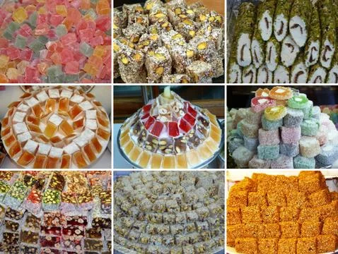 Turkish delight Stock Photos