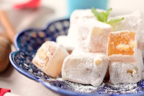 Turkish delight Stock Photos