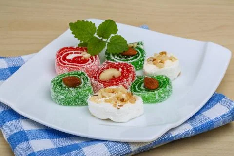 Turkish delight Stock Photos