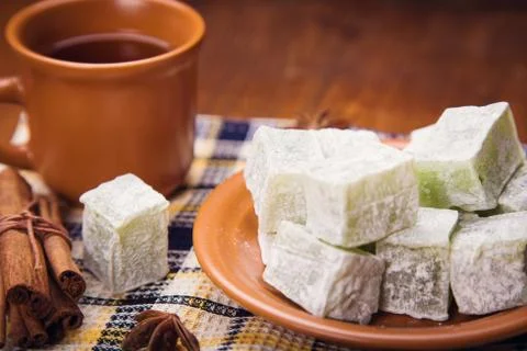 Turkish delight Stock Photos
