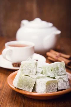 Turkish delight Stock Photos
