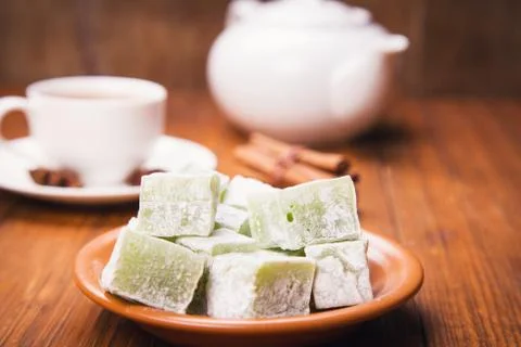 Turkish delight Stock Photos