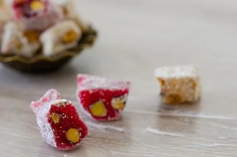 Turkish delight Stock Photos