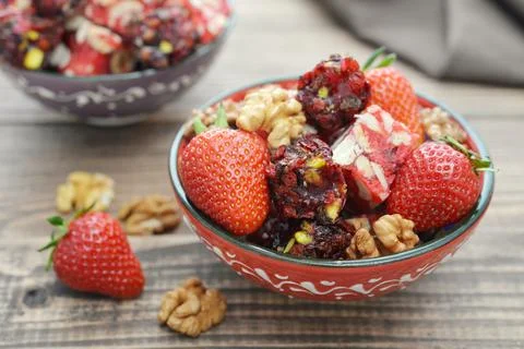 Turkish delight Stock Photos