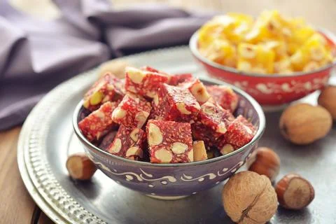Turkish delight Stock Photos