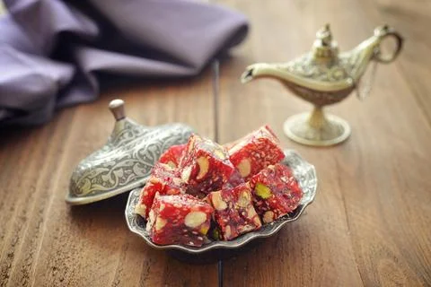 Turkish delight Stock Photos