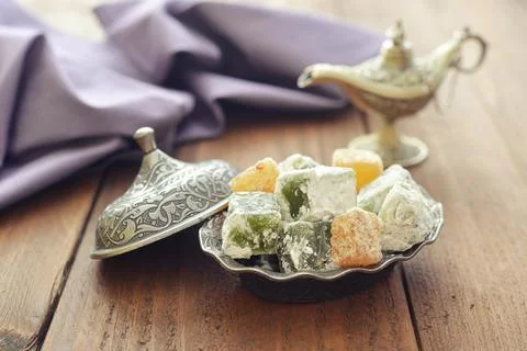 Turkish delight Stock Photos