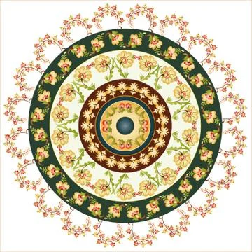 Turkish design circle Stock Illustration