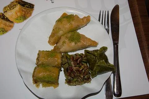 Turkish desserts Stock Photos