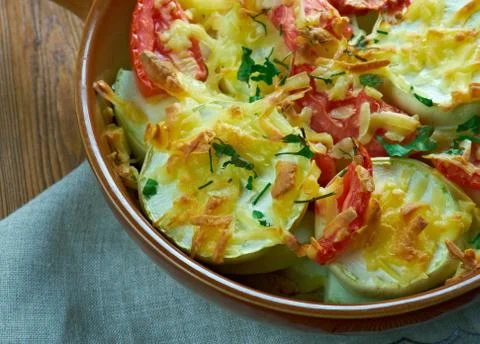 Turkish dish of zucchini Foto stock