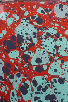 Turkish ebru marble effect surface pattern design for print Stock Illustration