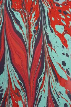 Turkish ebru marble effect surface pattern design for print 库存插图