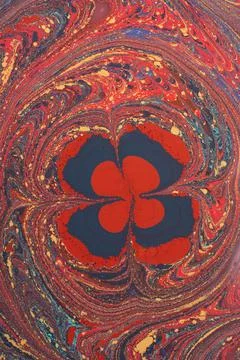 Turkish ebru marble effect surface pattern design for print Foto stock