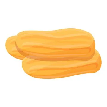 Turkish eclair icon, cartoon style Illustrazione stock