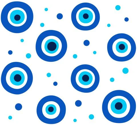Turkish Evil Eye pattern Stock Illustration