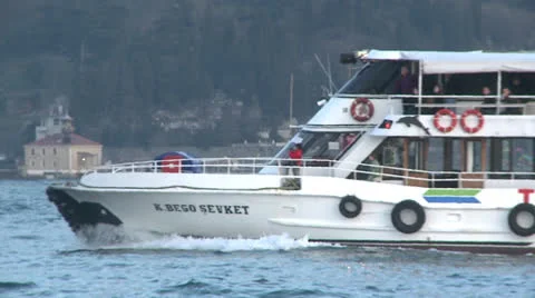 Turkish Ferry Stock Footage 23939728