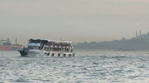 Turkish Ferry 스톡 동영상 23971448