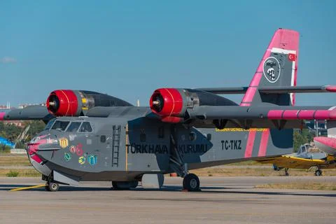 Turkish Firefighting Planes Stock Photos