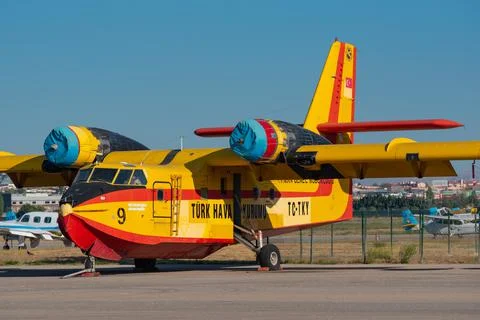 Turkish Firefighting Planes Stock Photos
