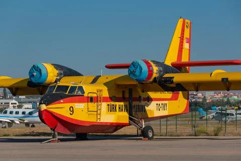 Turkish Firefighting Planes Stock Photos