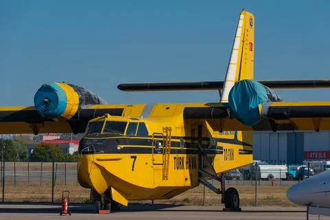 Turkish Firefighting Planes Foto stock