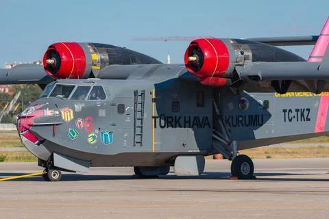 Turkish Firefighting Planes Stock Photos