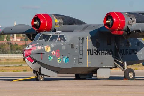 Turkish Firefighting Planes Stock Photos