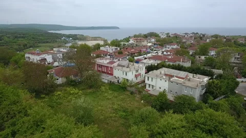 Turkish flag and town Stock Footage 171601937