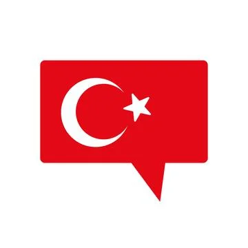 Turkish flag balloon icon. Vector. Stock Illustration