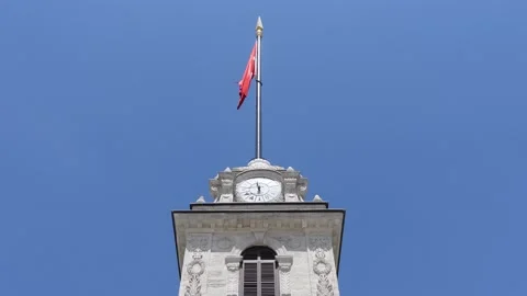 Turkish Flag - The Flag of Turkey Video stock 196182031