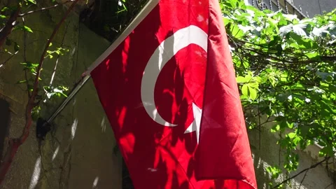 Turkish Flag - The Flag of Turkey Video stock 196187919