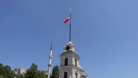 Turkish Flag - The Flag of Turkey Video stock 196194653
