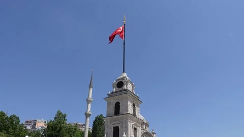Turkish Flag - The Flag of Turkey Video stock 196194667