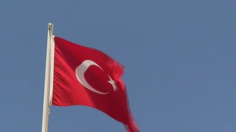 Turkish flag Stock Footage 77956
