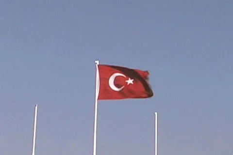 Turkish flag  Stock Footage 113047