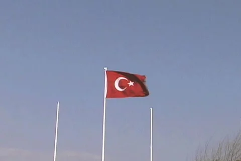 Turkish flag Stock Footage 113060