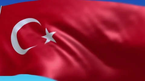Turkish flag Stock-Footage 10820990