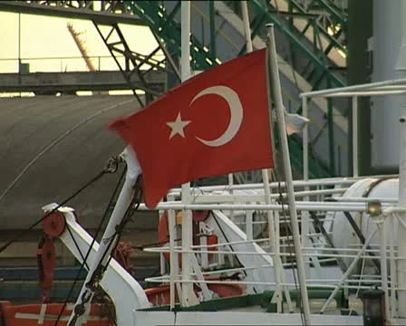Turkish Flag Video stock 11463531