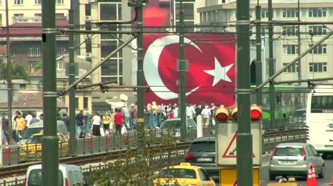 Turkish Flag,  Stock Footage 48236710