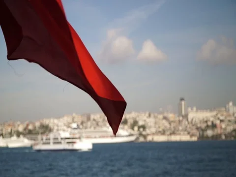 Turkish flag Stock Footage 80276906