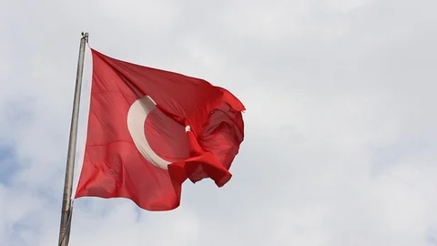 Turkish flag Stock Footage 103174674