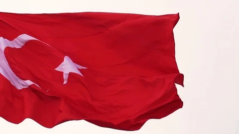 Turkish flag Stock Footage 112354868