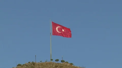 Turkish Flag Stock Footage 117717249