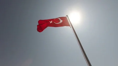 The Turkish flag Vidéo 126087496