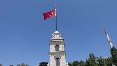 Turkish Flag Stock Footage 196180311