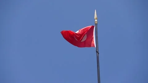 Turkish Flag Stock Footage 196181318