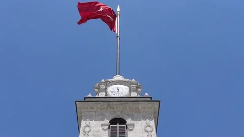 Turkish Flag Stock Footage 196182030