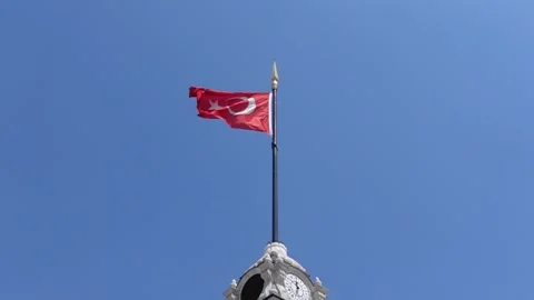 Turkish Flag Video stock 196193868