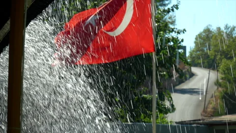 Turkish flag 库存影片 208092658