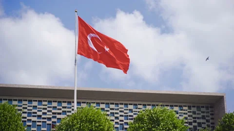 Turkish flag. 스톡 동영상 212746682